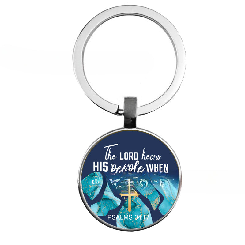 Wholesale ABOND THE BLESSINGS Time Gem Alloy Keychains
